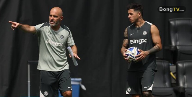 Fernandez và HLV Maresca.