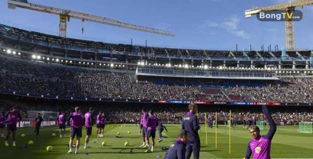 Sân Nou Camp sẵn sàng trở lại phục vụ khán giả.