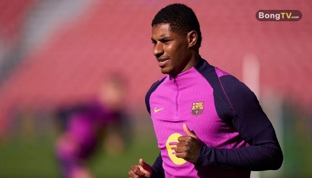 Marcus Rashford vắng mặt trong buổi tập gần nhất của Barcelona.