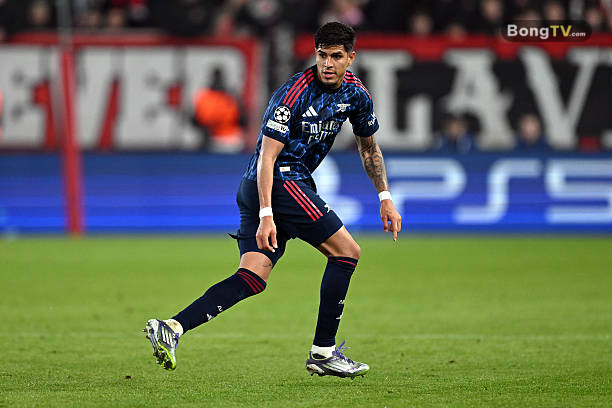 Piero Hincapie trong màu áo Arsenal.