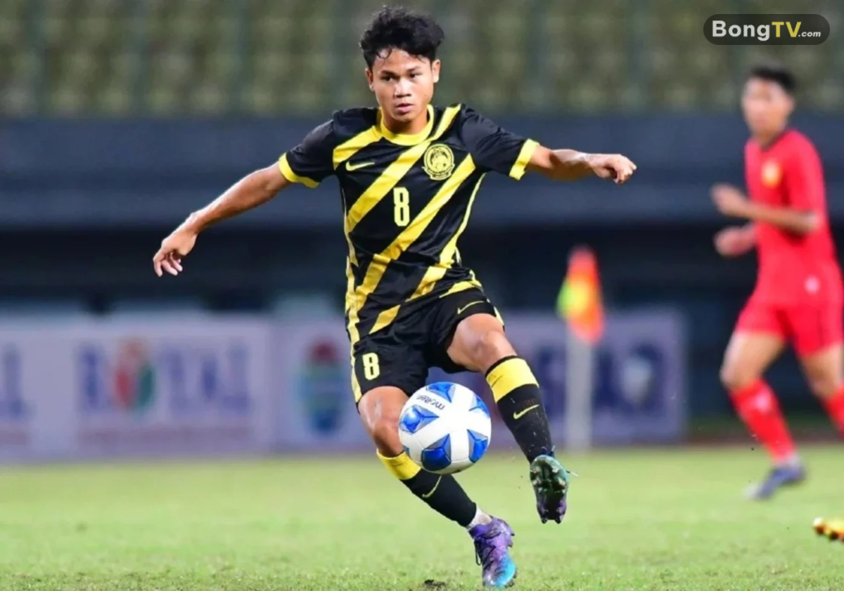 Tiền vệ Haykal Danish Haizon của U22 Malaysia.