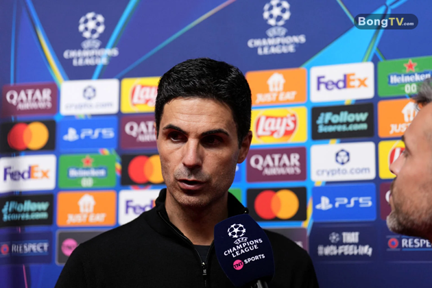 HLV Arteta khen ngợi 2 học trò sau trận thắng Club Brugge.