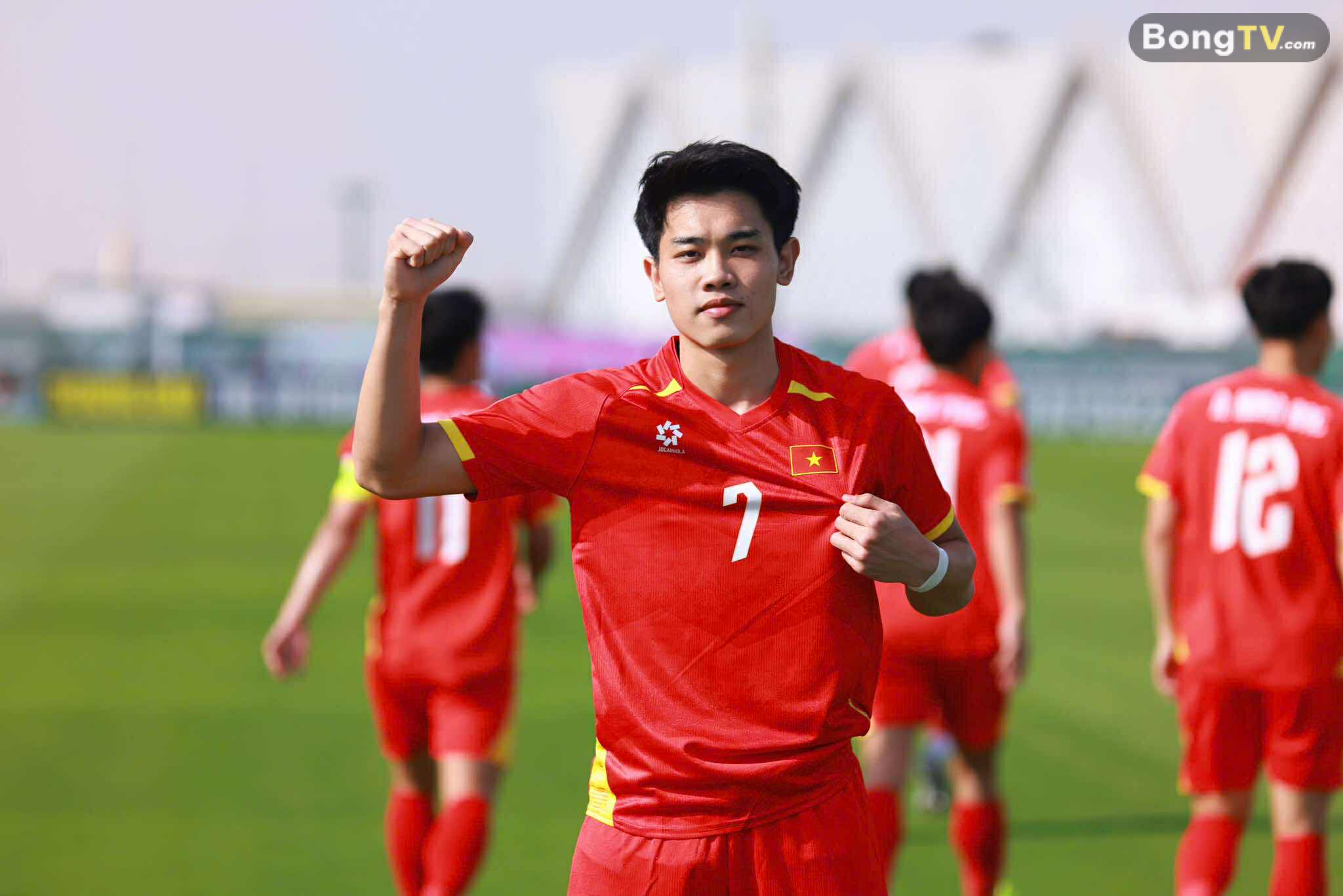 Nguyễn Đình Bắc vẫn cho thấy vai trò "đầu tàu" trên hàng công của U23 Việt Nam. Ảnh: AFC.