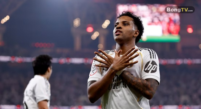 Rodrygo lập công cho Real.