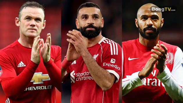 Salah đã vượt mặt Henry và Rooney về thống kê đóng góp bàn thắng trên sân nhà.